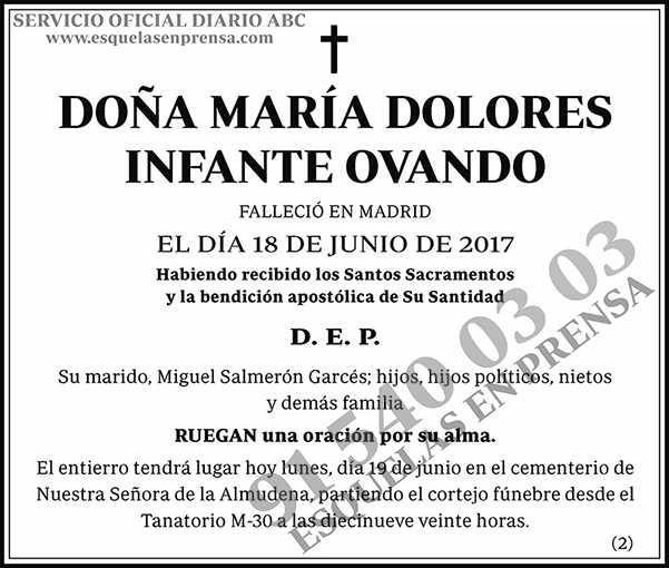 María Dolores Infante Ovando